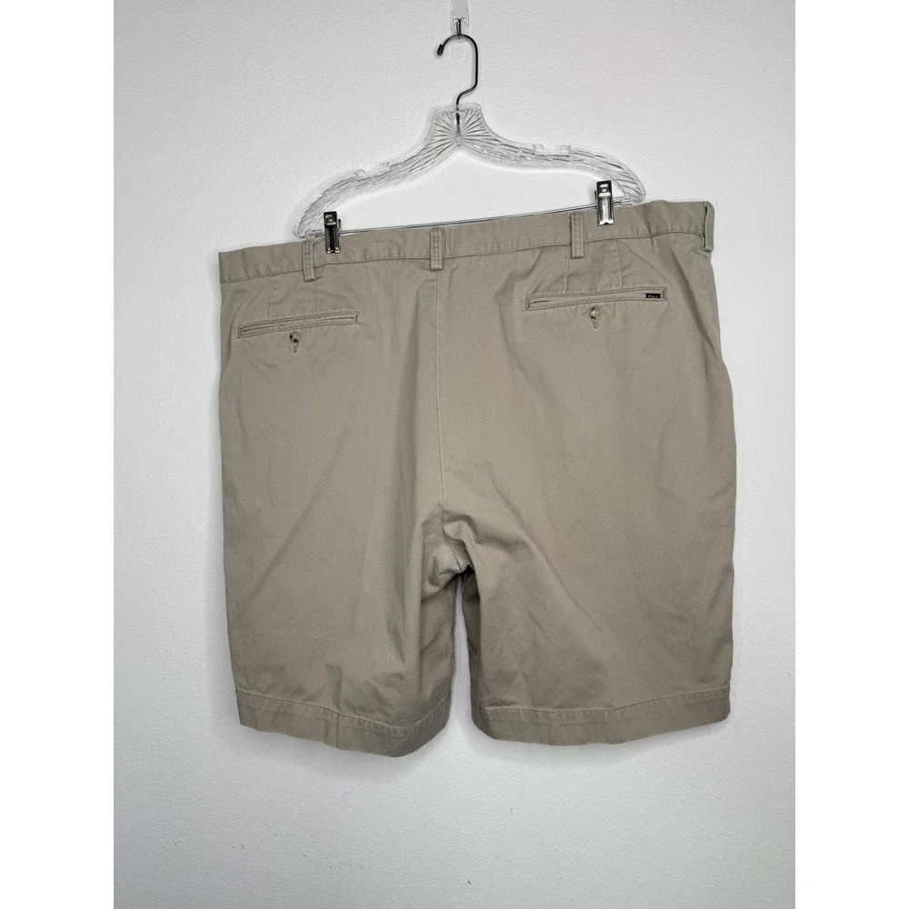 Polo Ralph Lauren Mens Classic Fit Khaki Chino Shorts Tan Cotton Size 46B